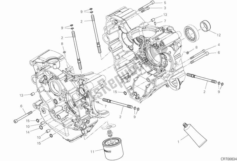Tutte le parti per il 09b - Coppia Semicarter del Ducati Diavel 1260 S USA 2019